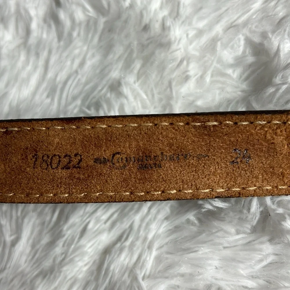 Comanchero Tooled Leather Western Cowgirl Girls Belt Barrel Racing Buckle 24